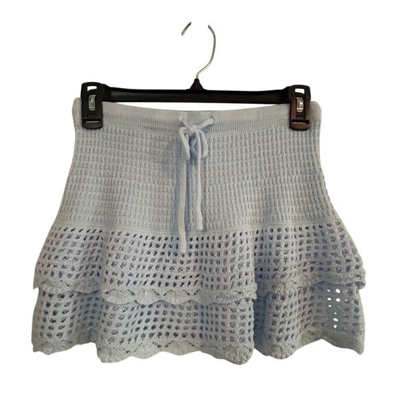 WILD FABLE NWT $24 Crocheted Tiered Mini Skirt - Picture 2 of 6
